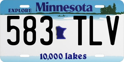 MN license plate 583TLV