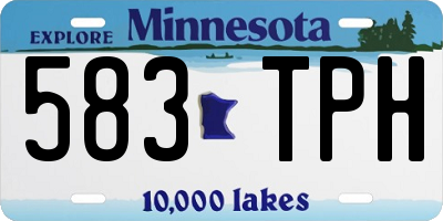 MN license plate 583TPH