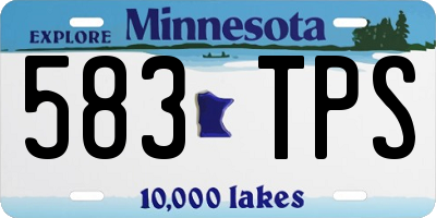 MN license plate 583TPS
