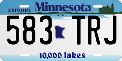 MN license plate 583TRJ