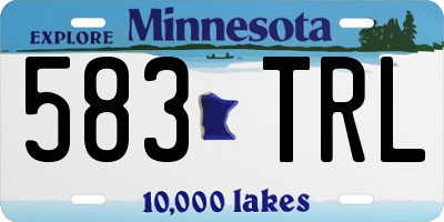 MN license plate 583TRL
