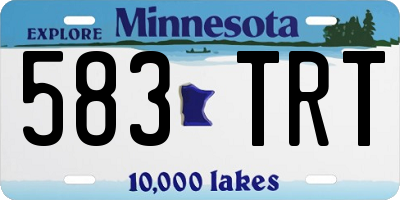 MN license plate 583TRT