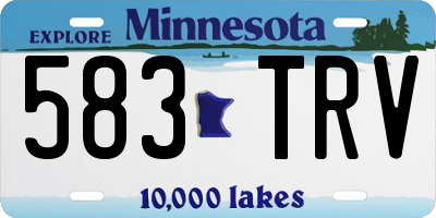 MN license plate 583TRV