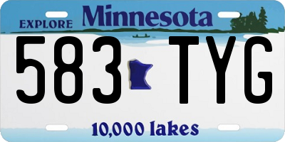 MN license plate 583TYG