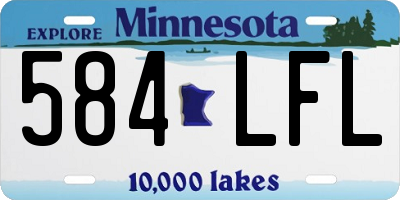 MN license plate 584LFL