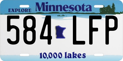 MN license plate 584LFP