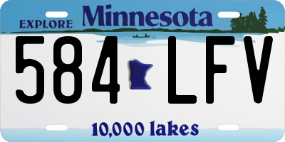 MN license plate 584LFV