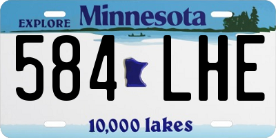 MN license plate 584LHE