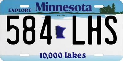 MN license plate 584LHS