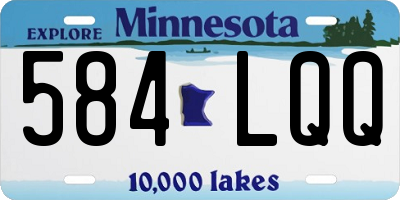 MN license plate 584LQQ