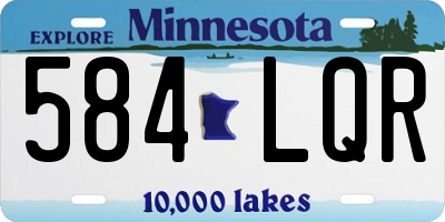 MN license plate 584LQR