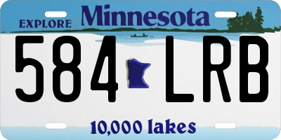 MN license plate 584LRB