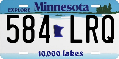 MN license plate 584LRQ
