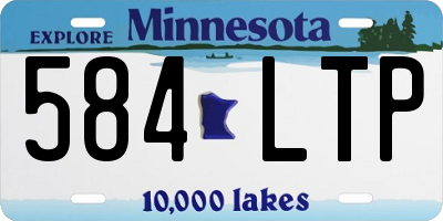 MN license plate 584LTP