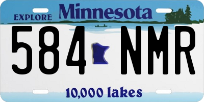 MN license plate 584NMR