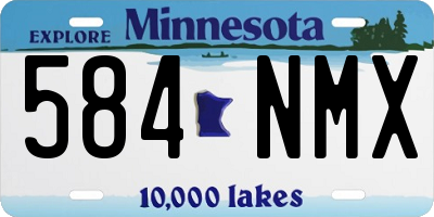 MN license plate 584NMX