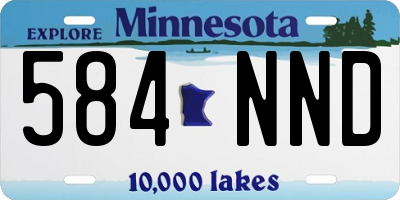 MN license plate 584NND