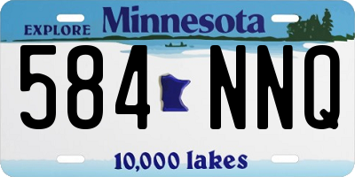 MN license plate 584NNQ