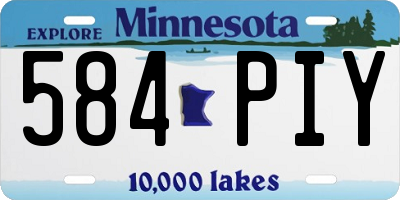 MN license plate 584PIY
