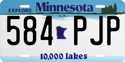 MN license plate 584PJP