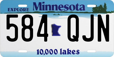 MN license plate 584QJN