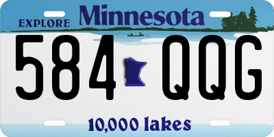 MN license plate 584QQG