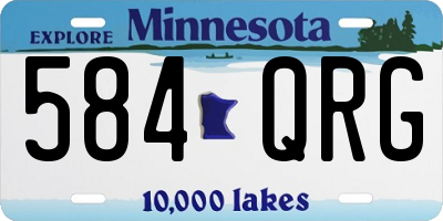 MN license plate 584QRG