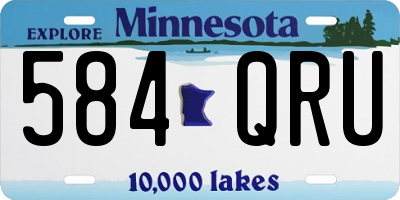 MN license plate 584QRU