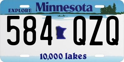 MN license plate 584QZQ