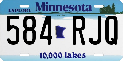 MN license plate 584RJQ
