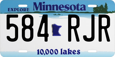 MN license plate 584RJR