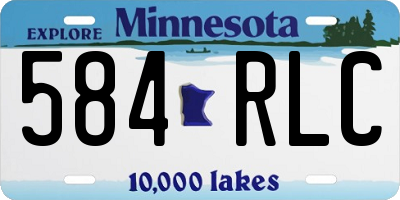 MN license plate 584RLC