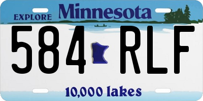 MN license plate 584RLF