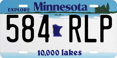 MN license plate 584RLP