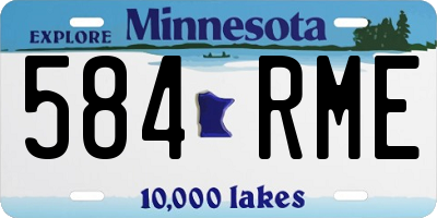 MN license plate 584RME