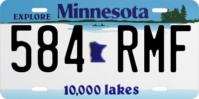 MN license plate 584RMF