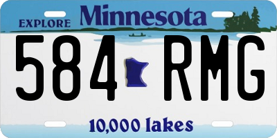 MN license plate 584RMG