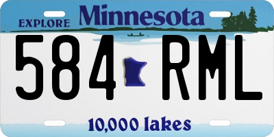 MN license plate 584RML