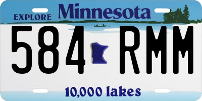 MN license plate 584RMM