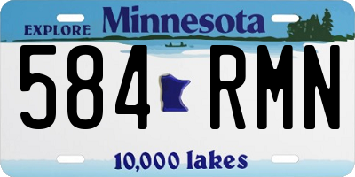 MN license plate 584RMN