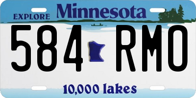 MN license plate 584RMO