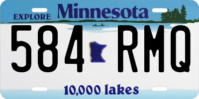 MN license plate 584RMQ