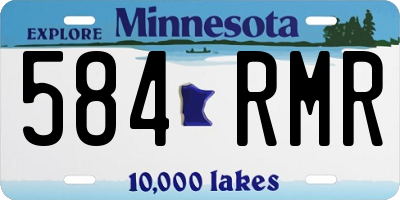 MN license plate 584RMR