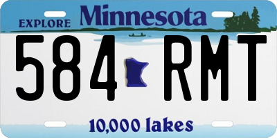MN license plate 584RMT