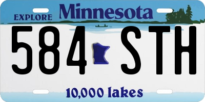 MN license plate 584STH