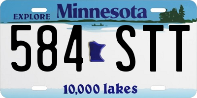 MN license plate 584STT