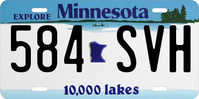 MN license plate 584SVH