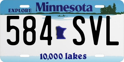 MN license plate 584SVL