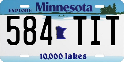 MN license plate 584TIT