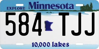 MN license plate 584TJJ